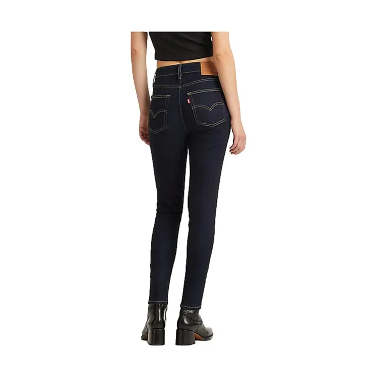 LEVI'S 721 High Rise Skinny Blue Jeans Donna Blu