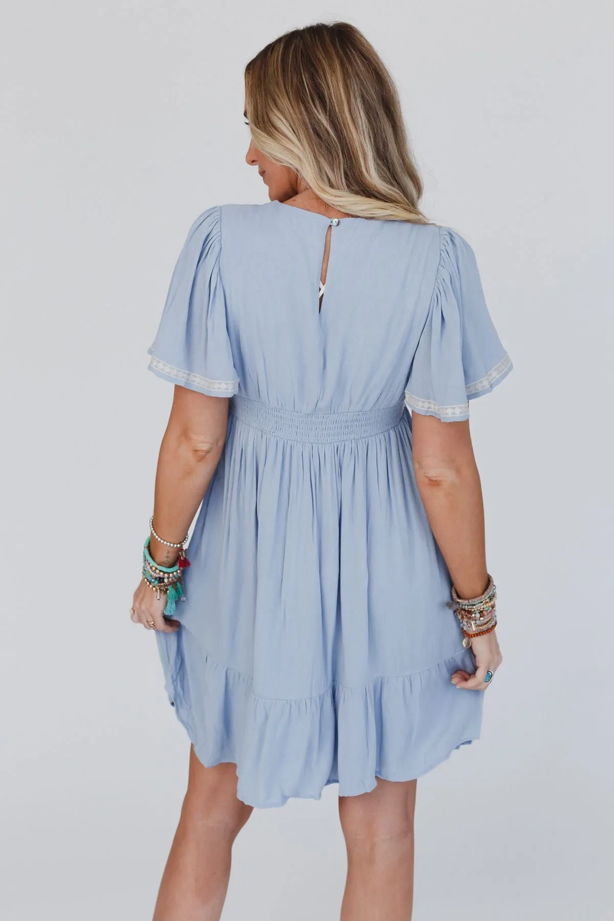 Magdaline Mini Dress - Blue