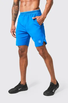 Man Active Performance Split Hem Shorts