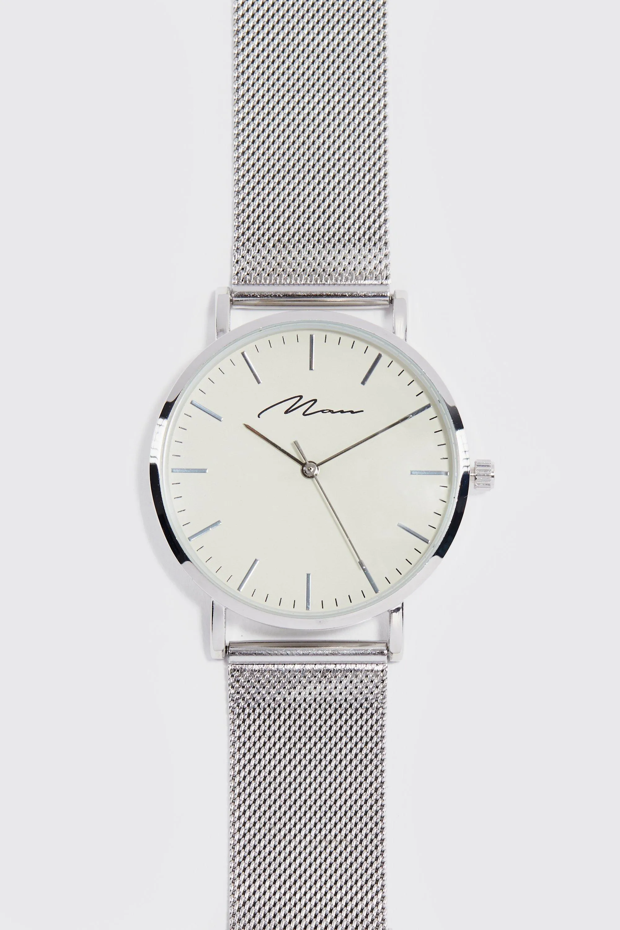 Man Signature Mesh Strap Watch | boohooMAN UK