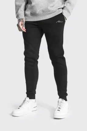 Man Signature Skinny Fit Joggers | boohooMAN UK