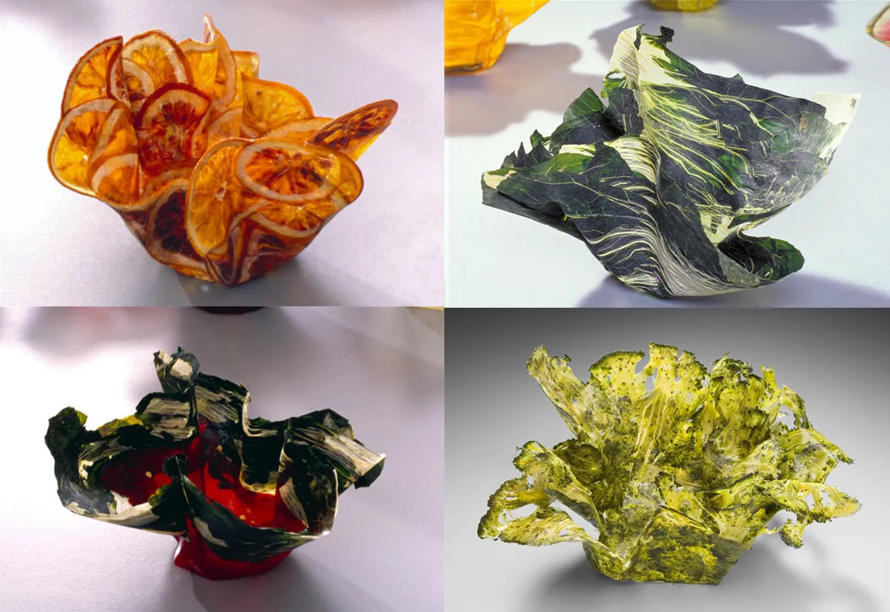 Margaret Dorfman, Vegetable & Fruit Parchment Bowls