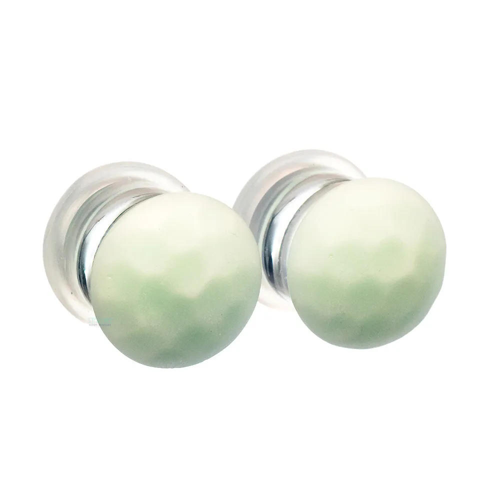 Martele Glass Color Front Plugs - Mint