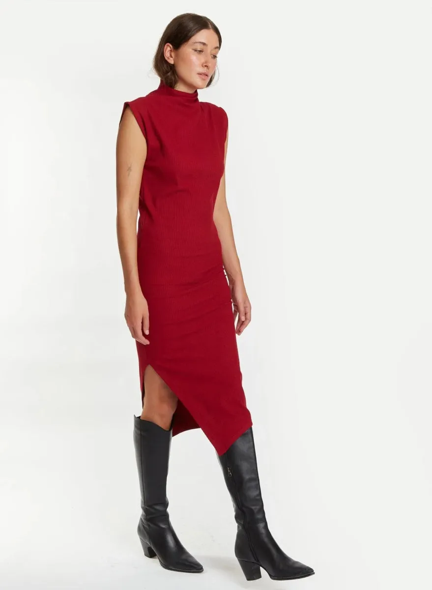 Meg Skinny Dress (Burgundy)