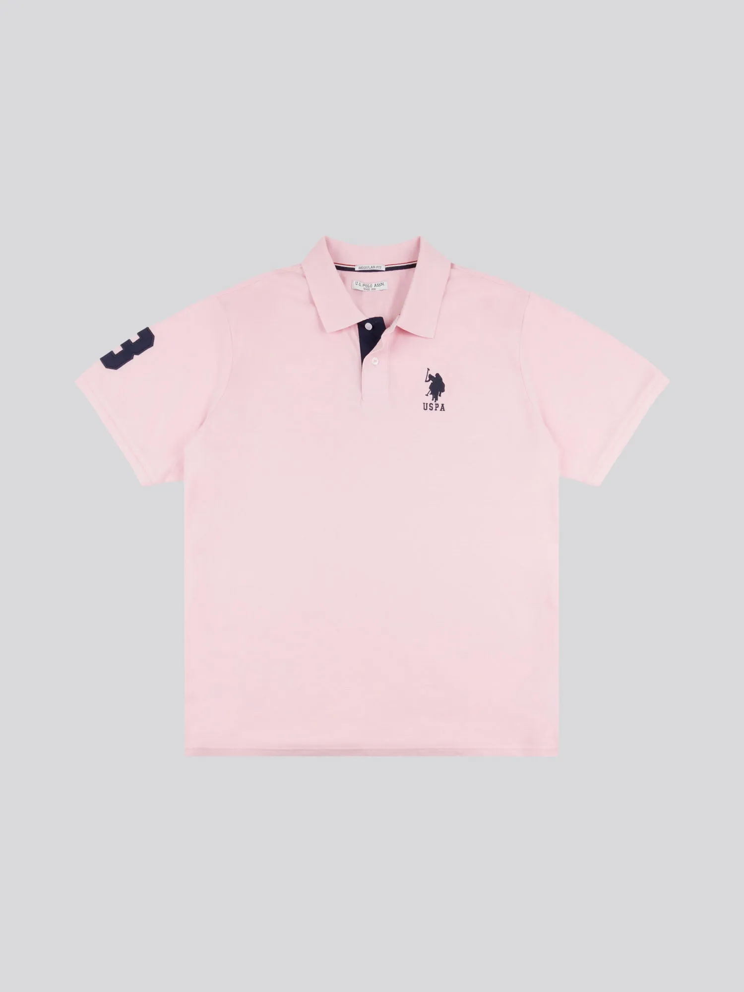 Mens Big & Tall Player 3 Polo Shirt in Orchid Pink