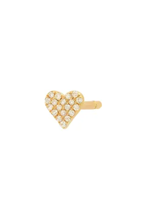 Mini Diamond Heart Earring