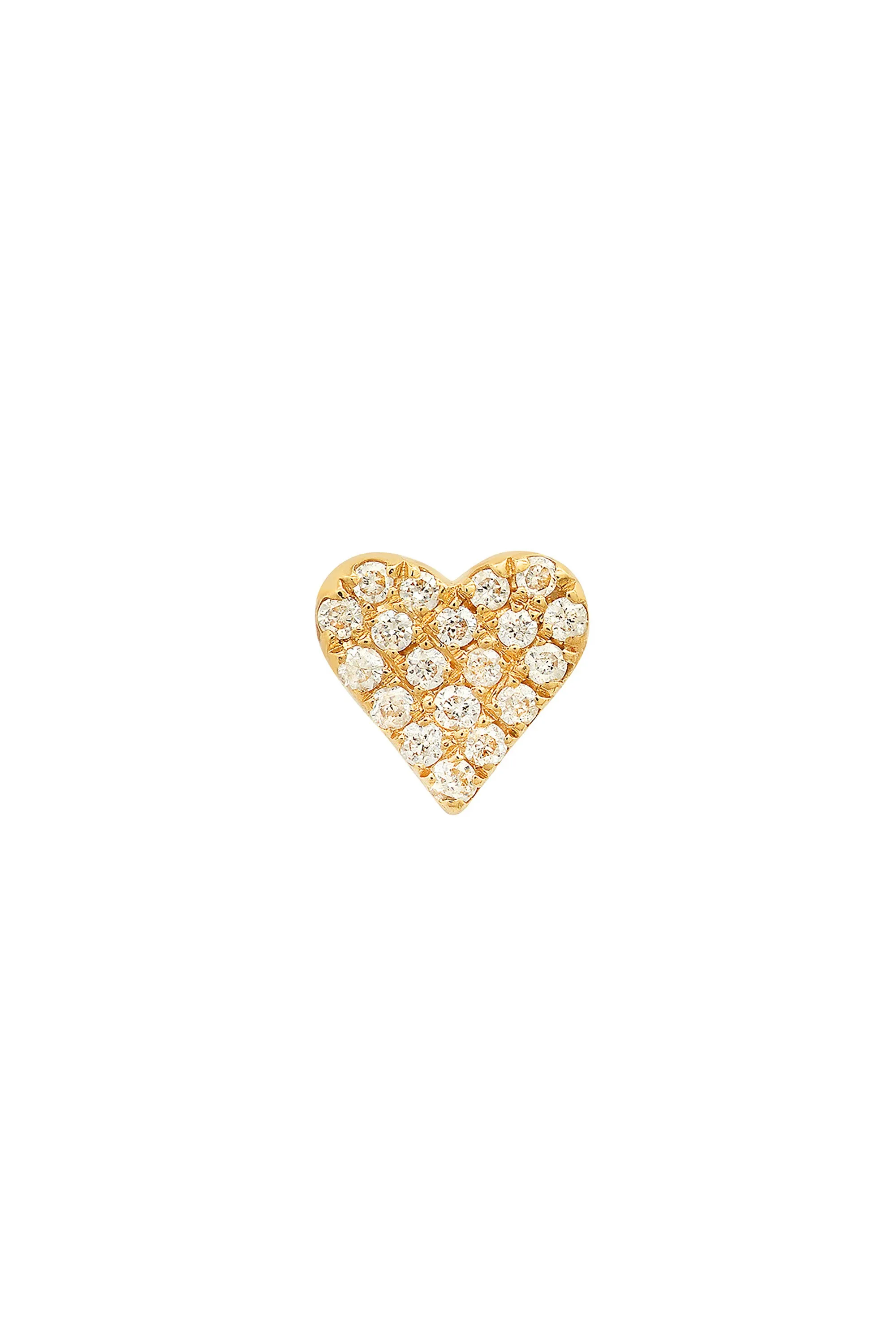 Mini Diamond Heart Earring