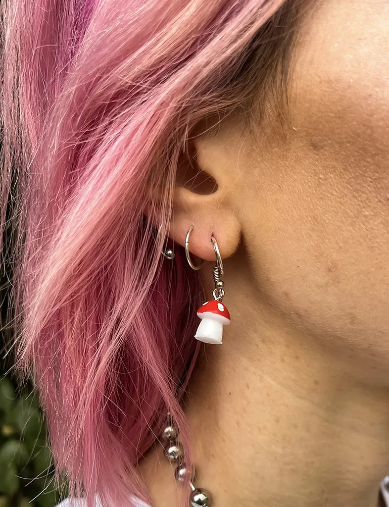 MINI MUSHROOM EARRINGS