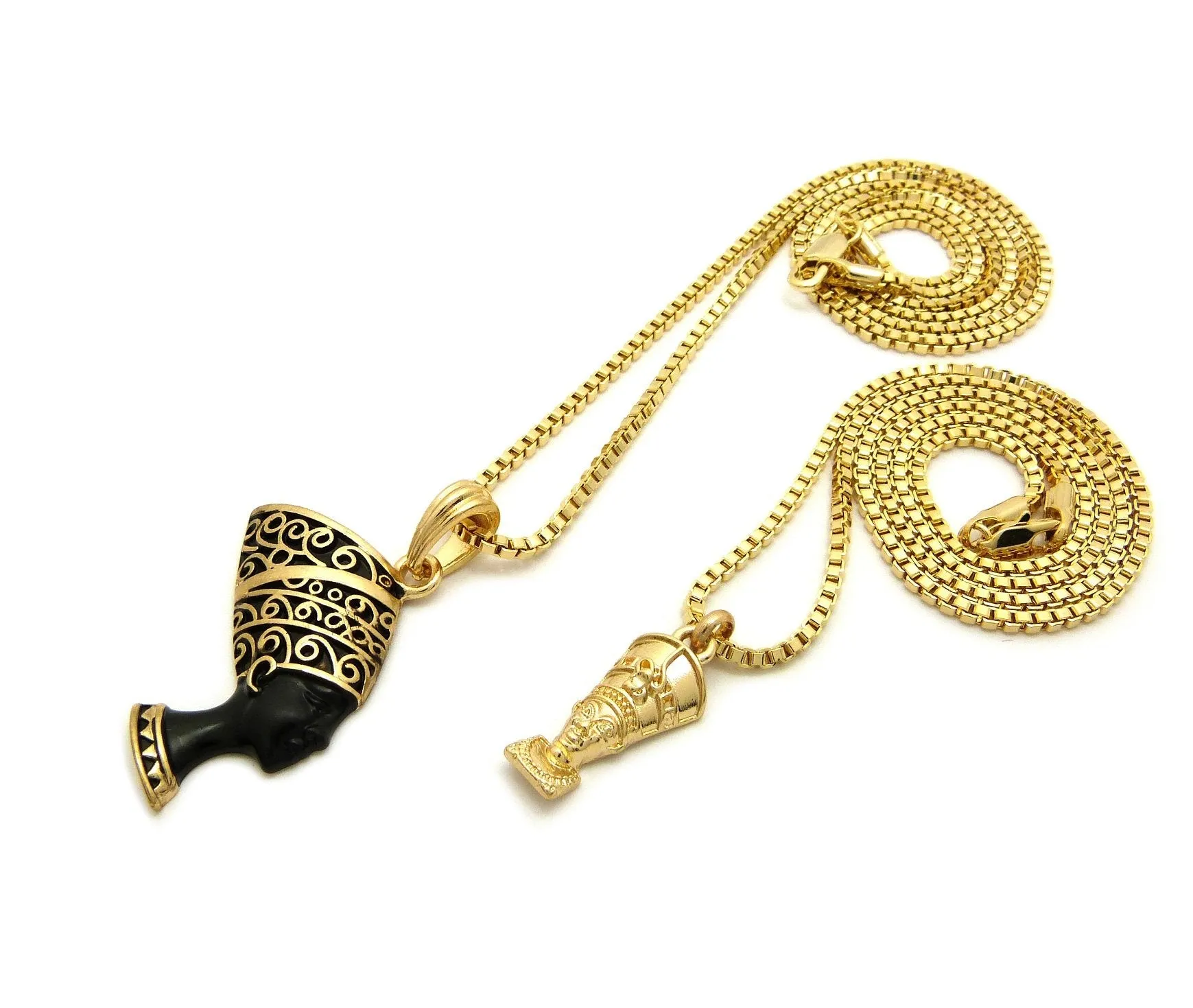 Mini Nefertiti / Black and Gold Nefertiti Set