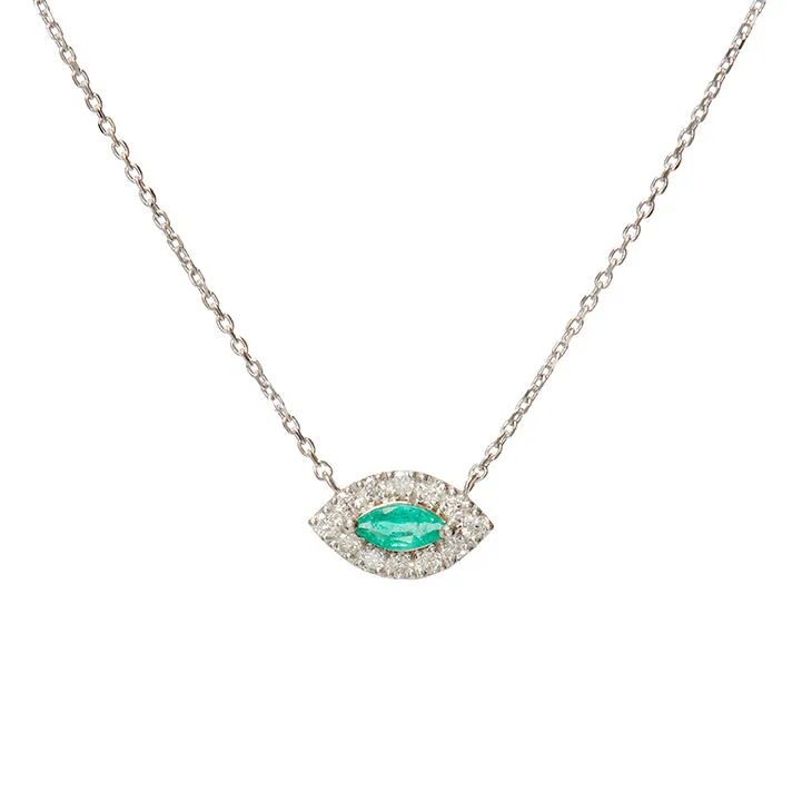 Mini Teal Eye Necklace