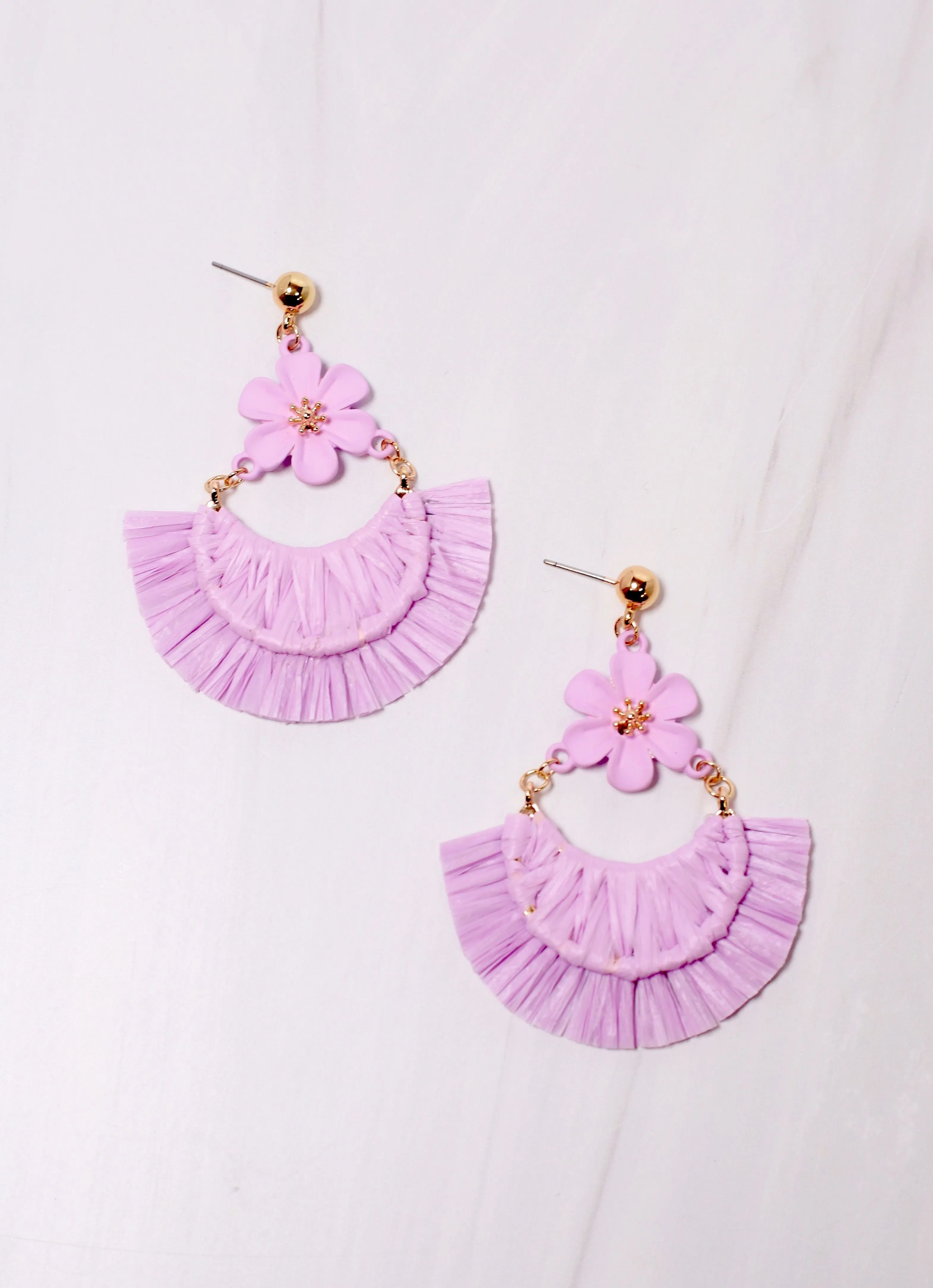 Mixon Flower Drop Earring LAVENDER