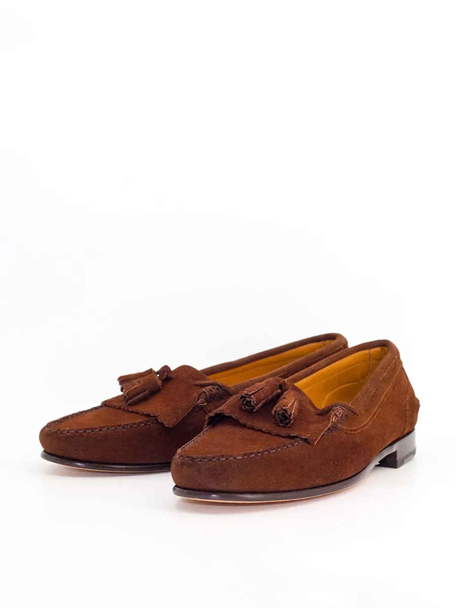 Mocasines 2245 de piel ante color expresso