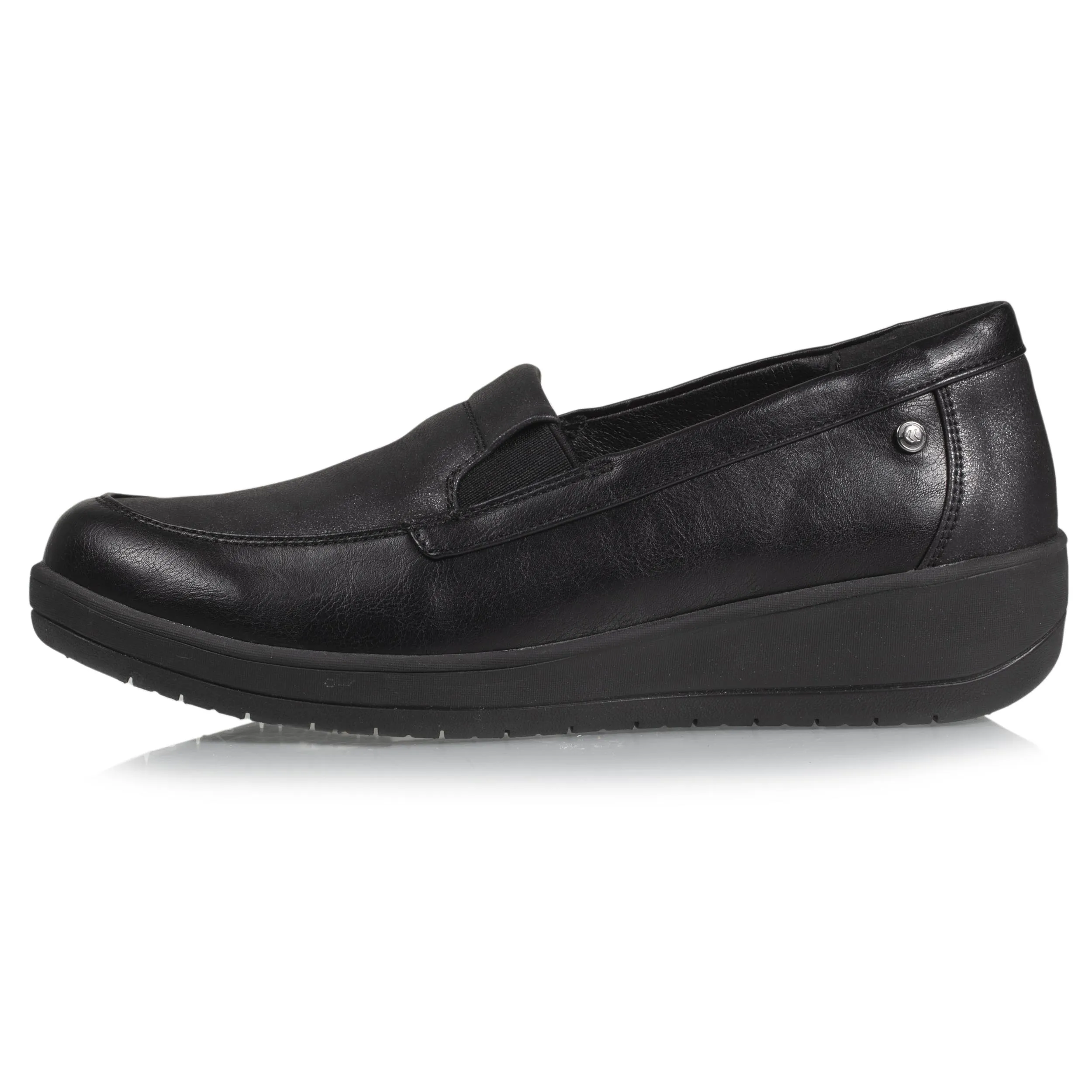 Mocassins Femme CONFORT PLUS compensés Noir