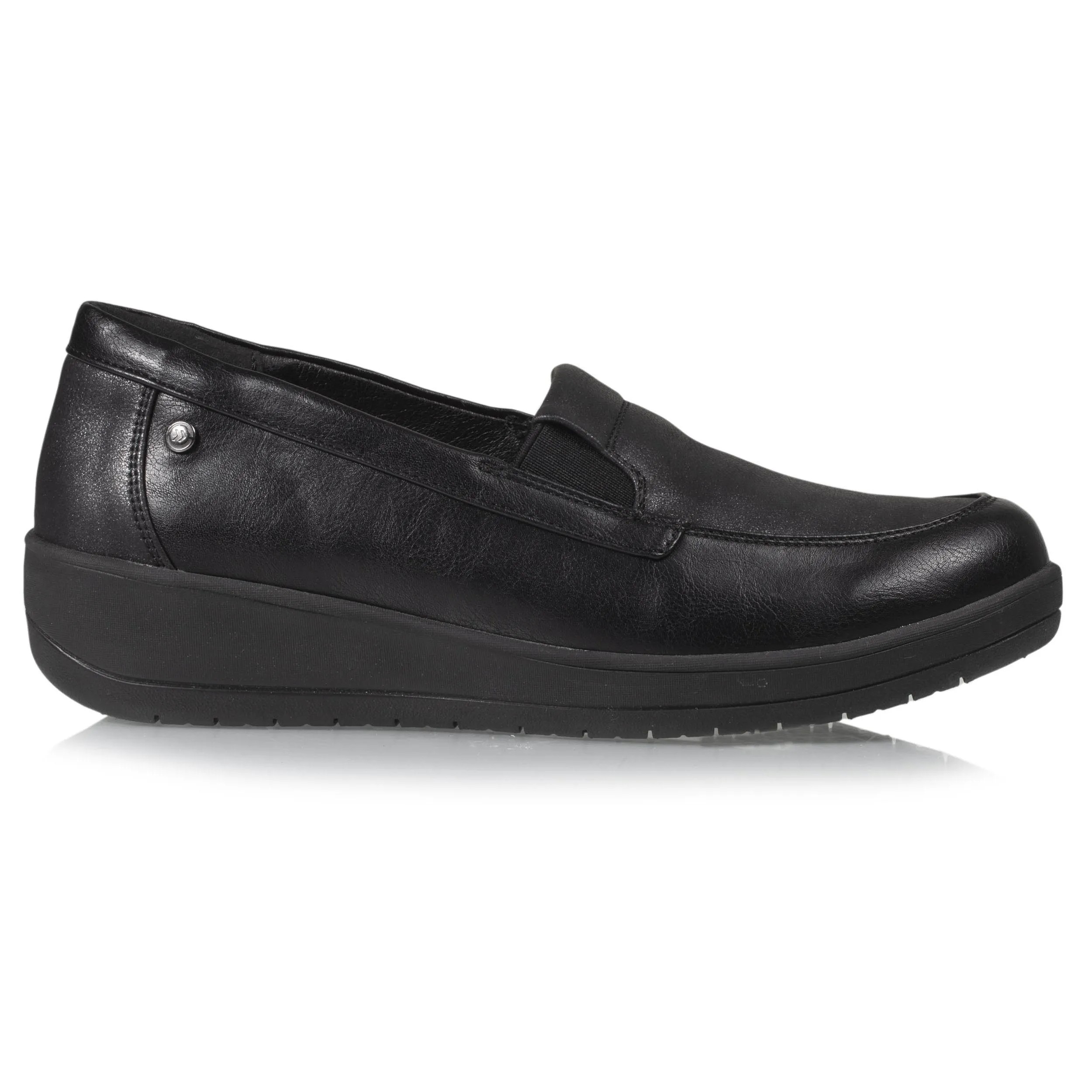 Mocassins Femme CONFORT PLUS compensés Noir