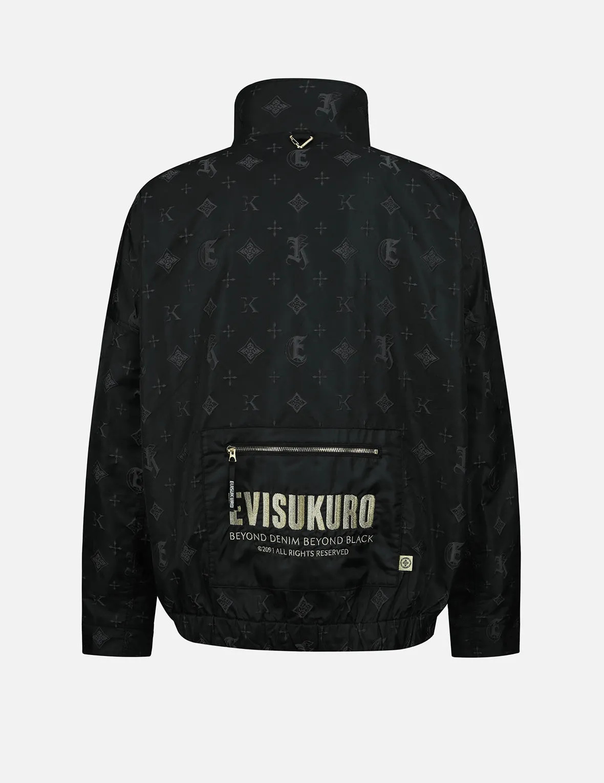 Monogram Kamon and Logo Jacquard Bomber Jacket