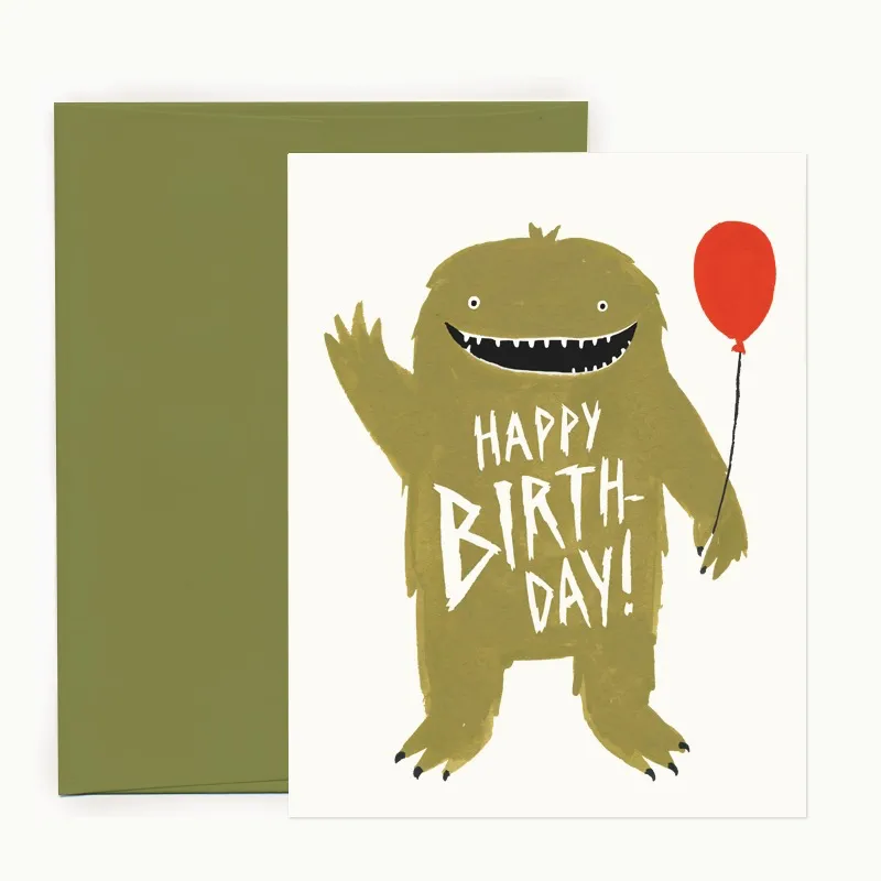 Monster Birthday Card