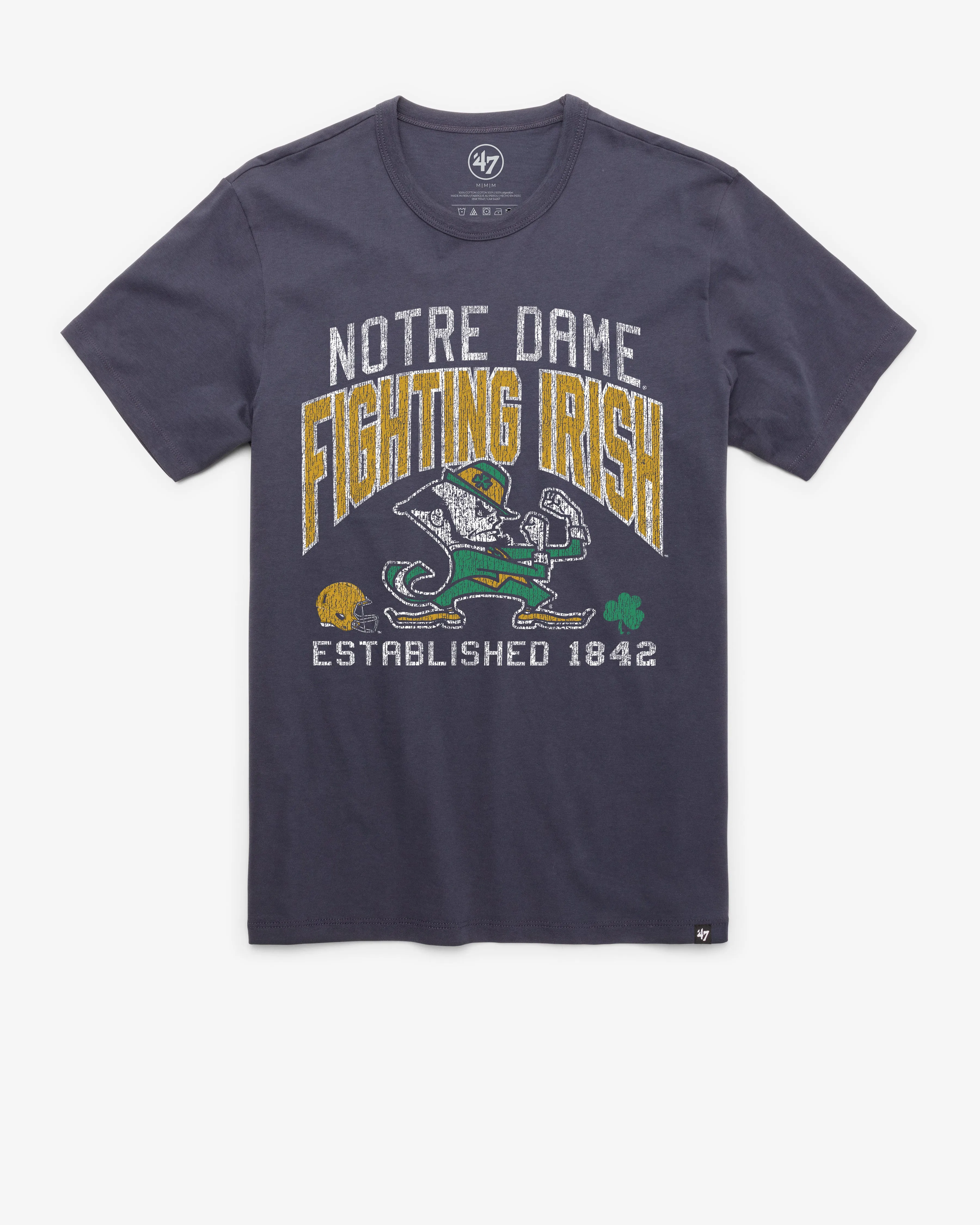 NOTRE DAME FIGHTIN IRISH TURNED UP '47 FRANKLIN TEE