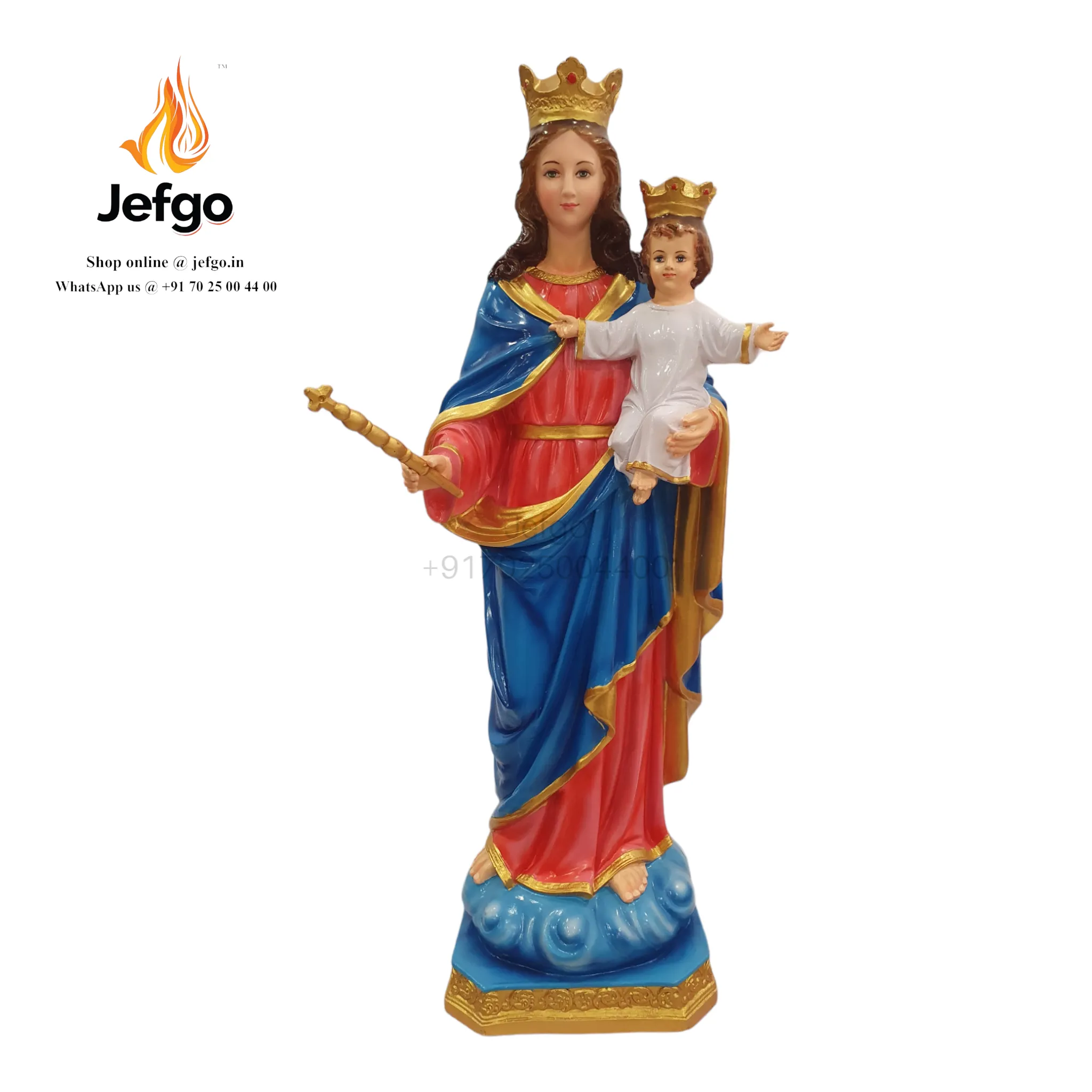 Our lady of Help Of Christian Mary 34 inch Fiber