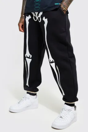 Oversized Jogger With Skeleton Badge