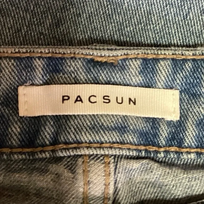 Pacsun Blue Cotton Stretch Light Wash High Rise Denim Skinny Jeans Size 24