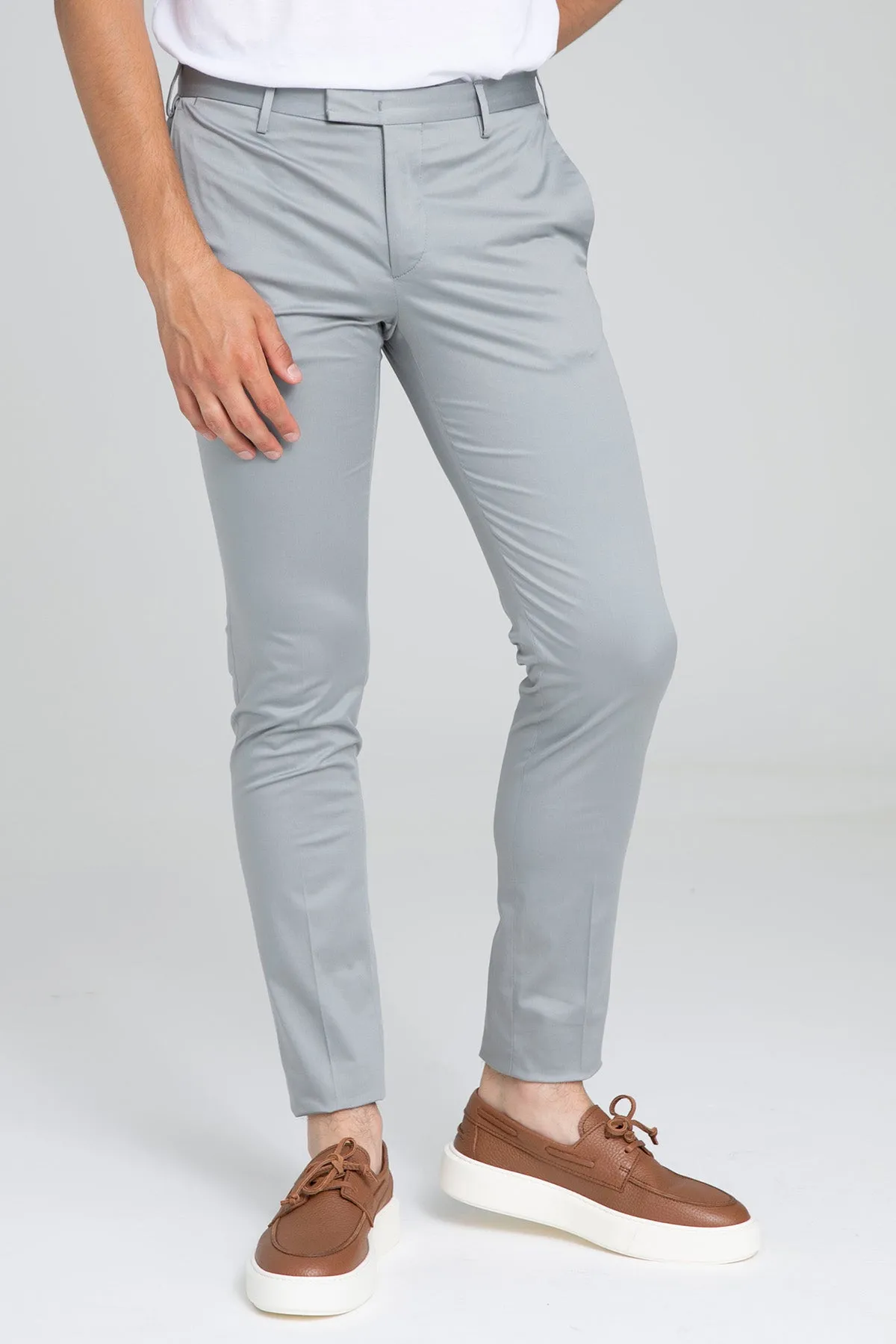 Pantaloni Torino Skinny Fit Yandan Cepli Stre Pantolon