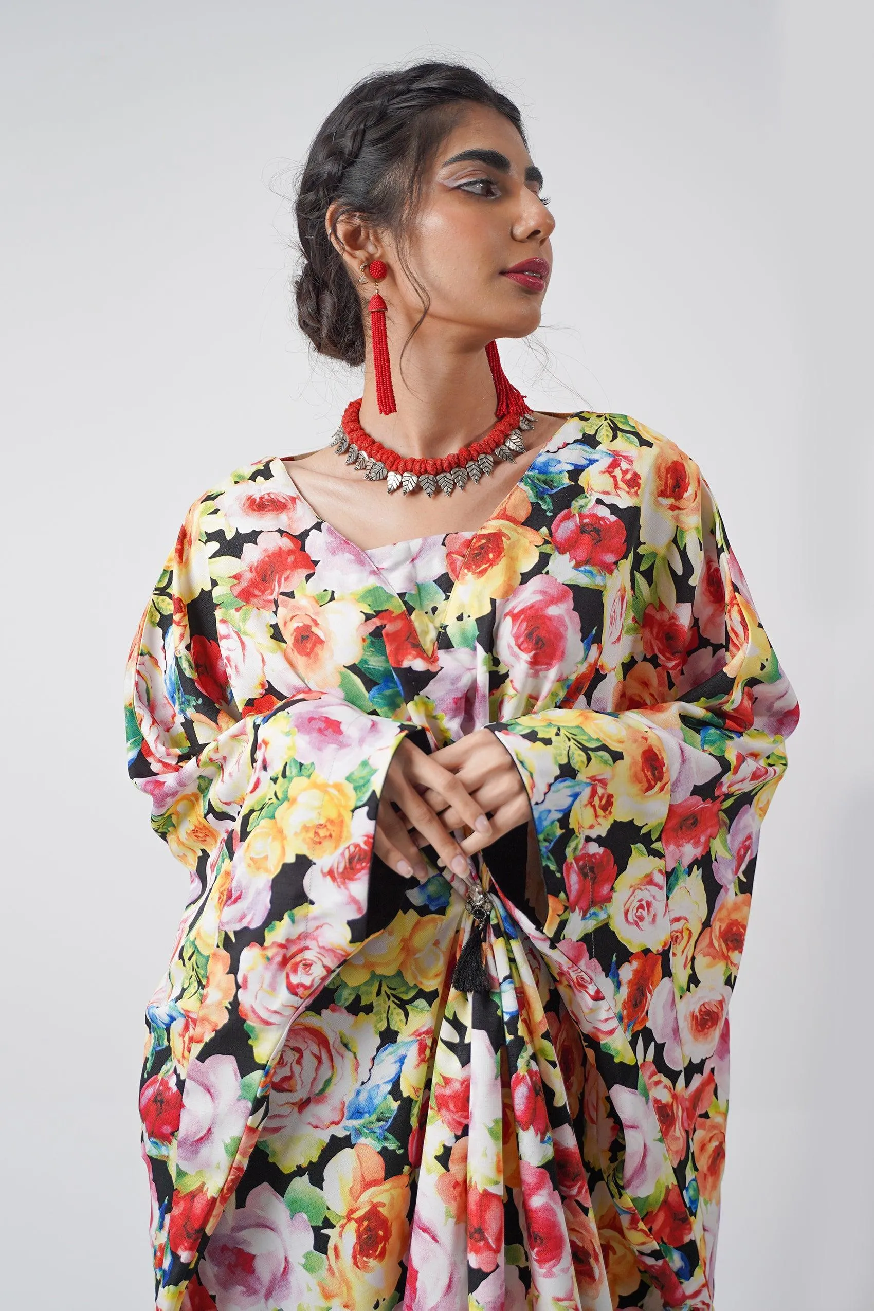 PASSION FLOWERS- KAFTAN 00449