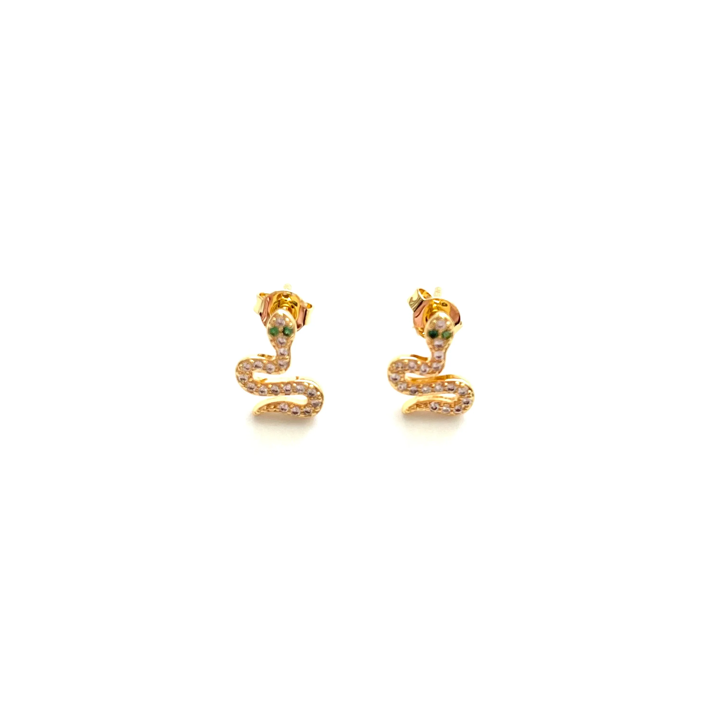 Pave Mini Snake Studs