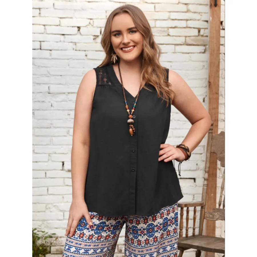 Plus Size V-Neck Tank