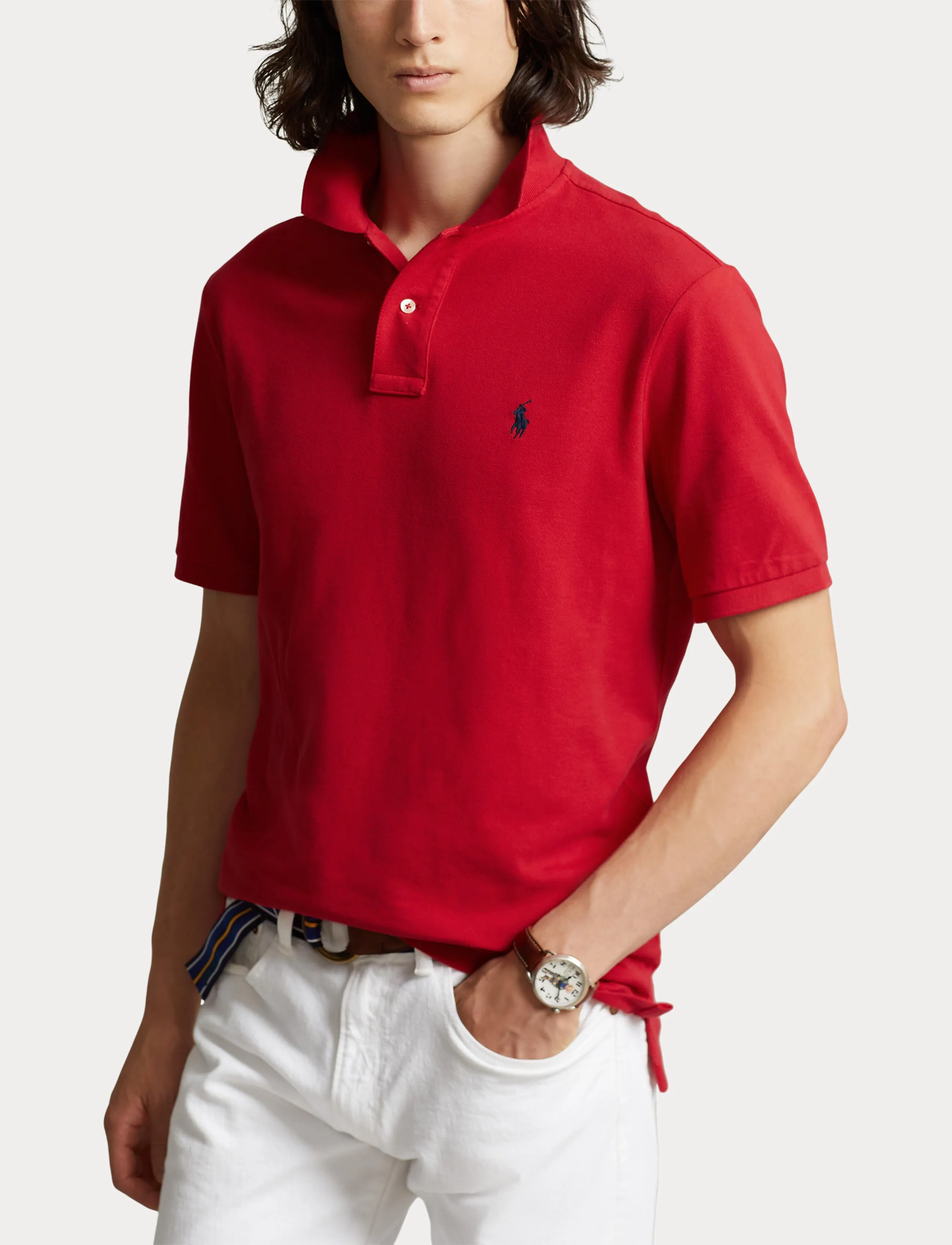 Polo Ralph Lauren Custom Slim Polo Red