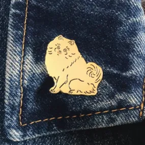 Pomeranian Enamel Pin