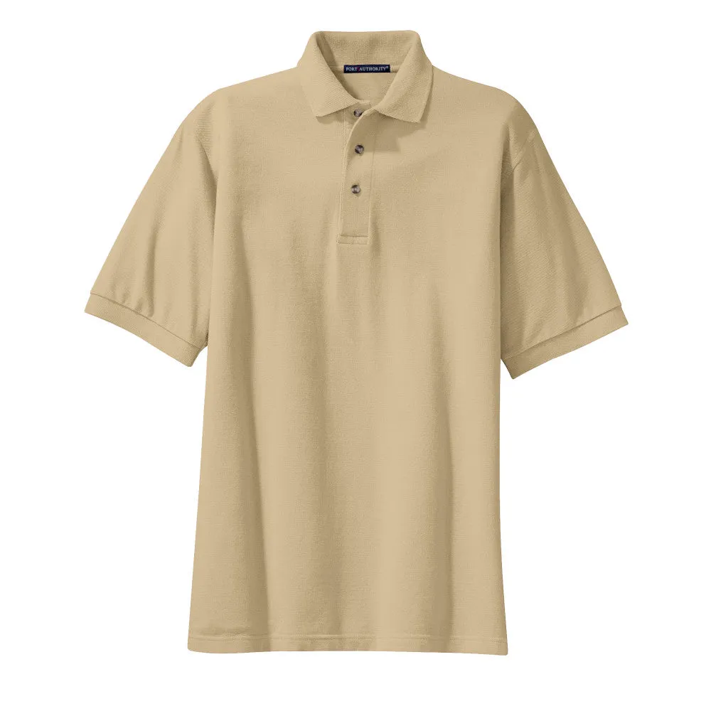 #Port Authority Tall Heavyweight Cotton Pique Polo