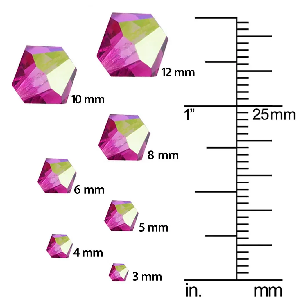 Preciosa Czech Crystal, Bicone Bead 4mm, Hyacinth (40 Pieces)