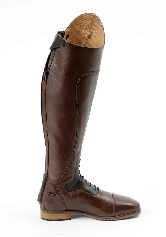 Premier Equine Dellucci Ladies Long Leather Field Riding Boot - Brown | Elite Saddlery