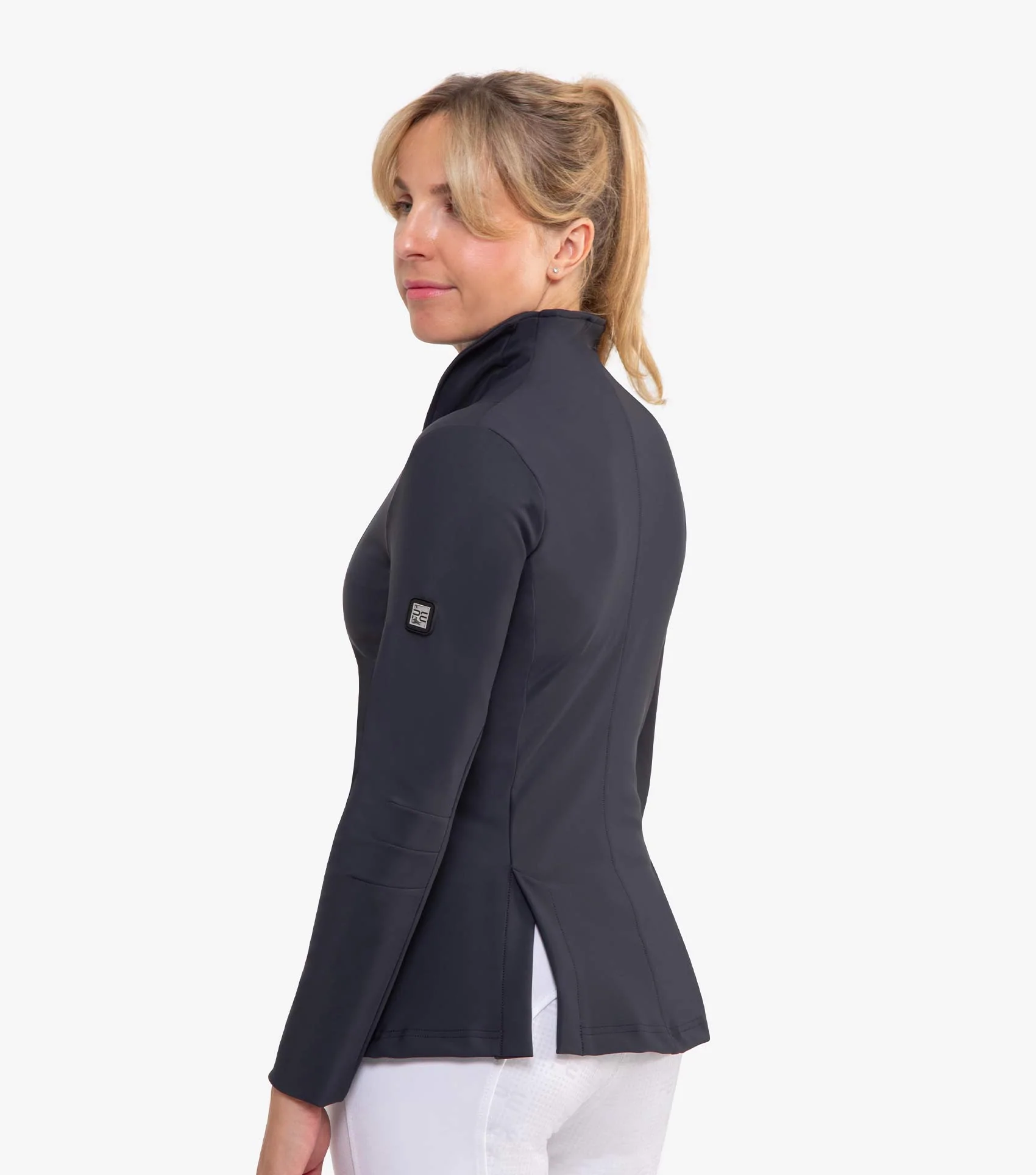 Premier Equine Finio Ladies Competition / Show Jacket in Grey | Elite Saddlery