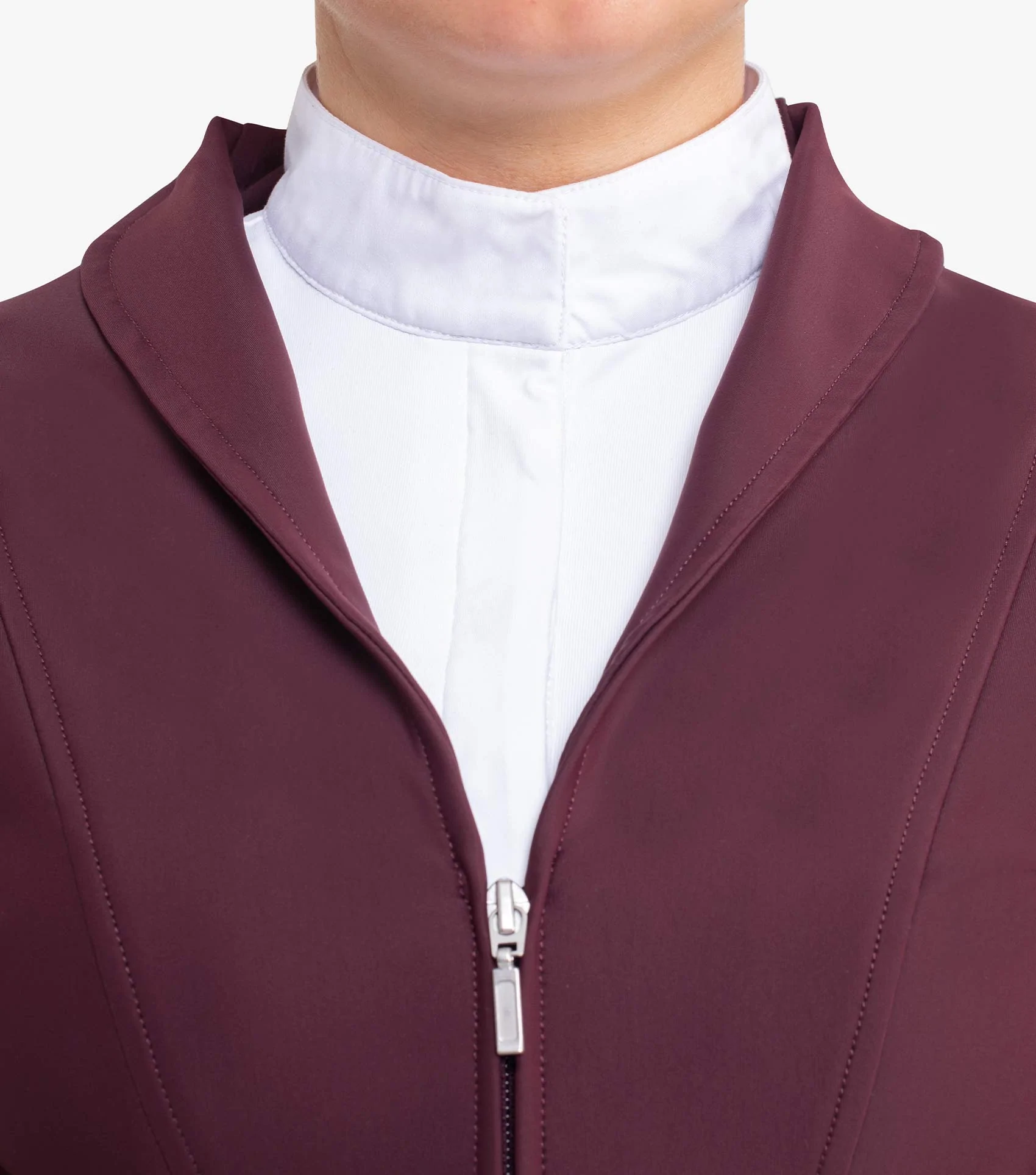 Premier Equine Finio Ladies Competition / Show Jacket in Plum | Elite Saddlery