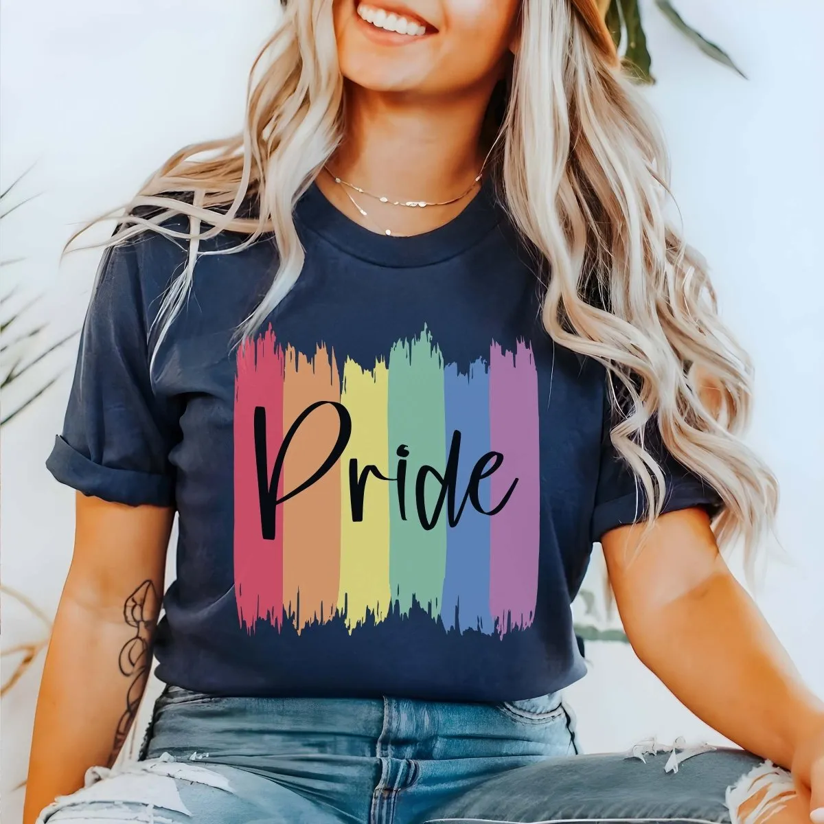 Pride Paint Strokes Graphic Tee