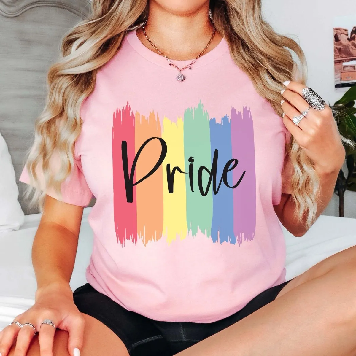 Pride Paint Strokes Graphic Tee