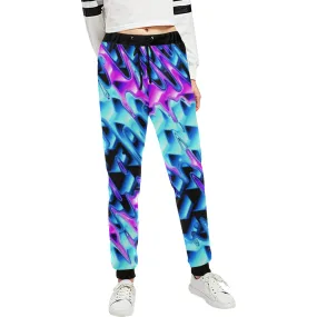 Psychedelic Vaporwave Women's All Over Print Jogger Sweatpants