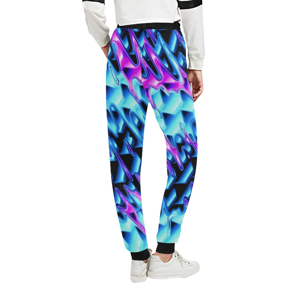 Psychedelic Vaporwave Women's All Over Print Jogger Sweatpants