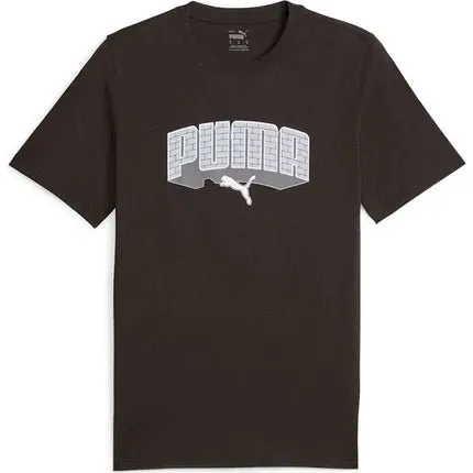 PUMA MEN'S GRAPHIC HIP HOP BLACK TEE