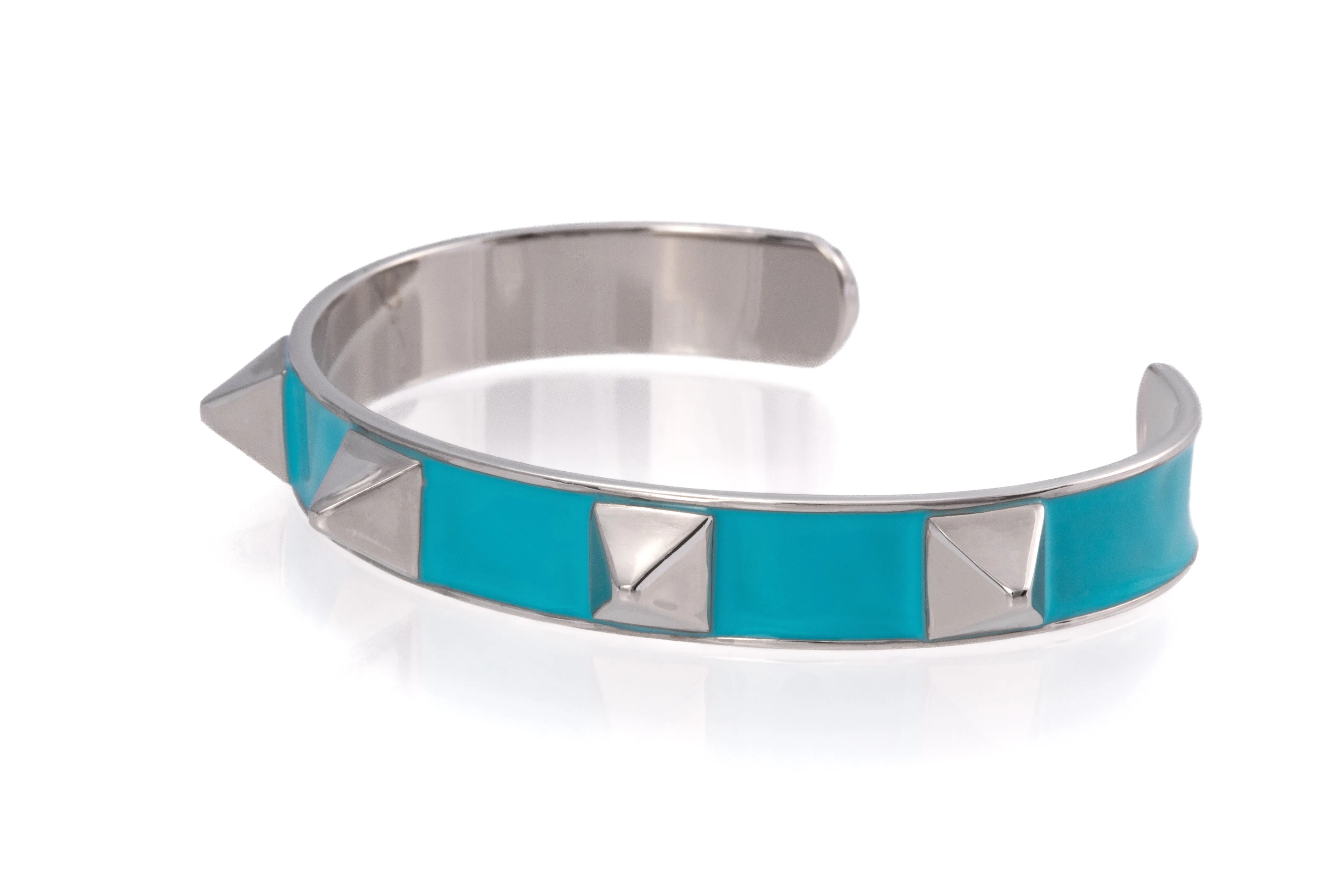 Pyramid Enamel Bangle