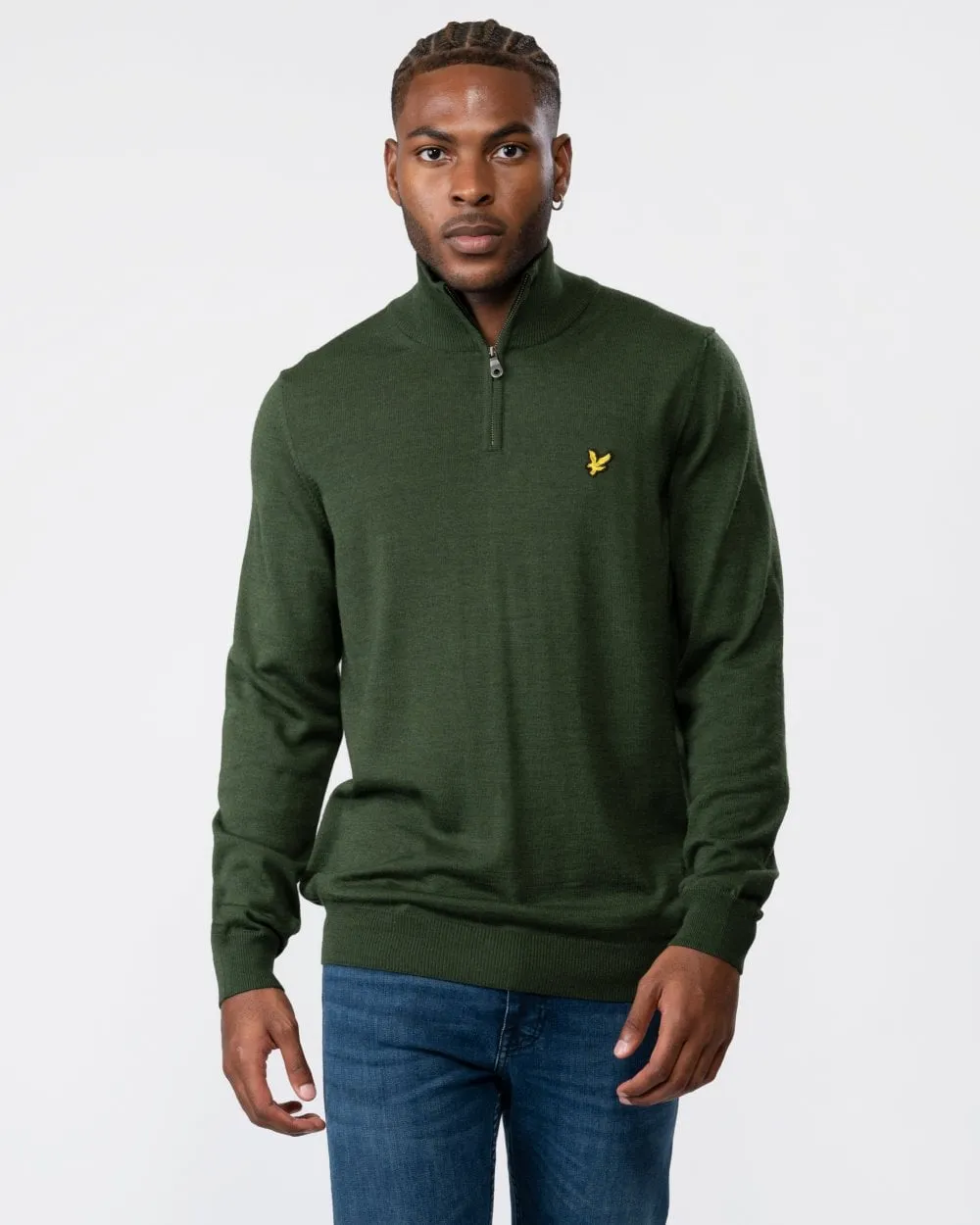 Quarter-Zip Mens Merino Jumper