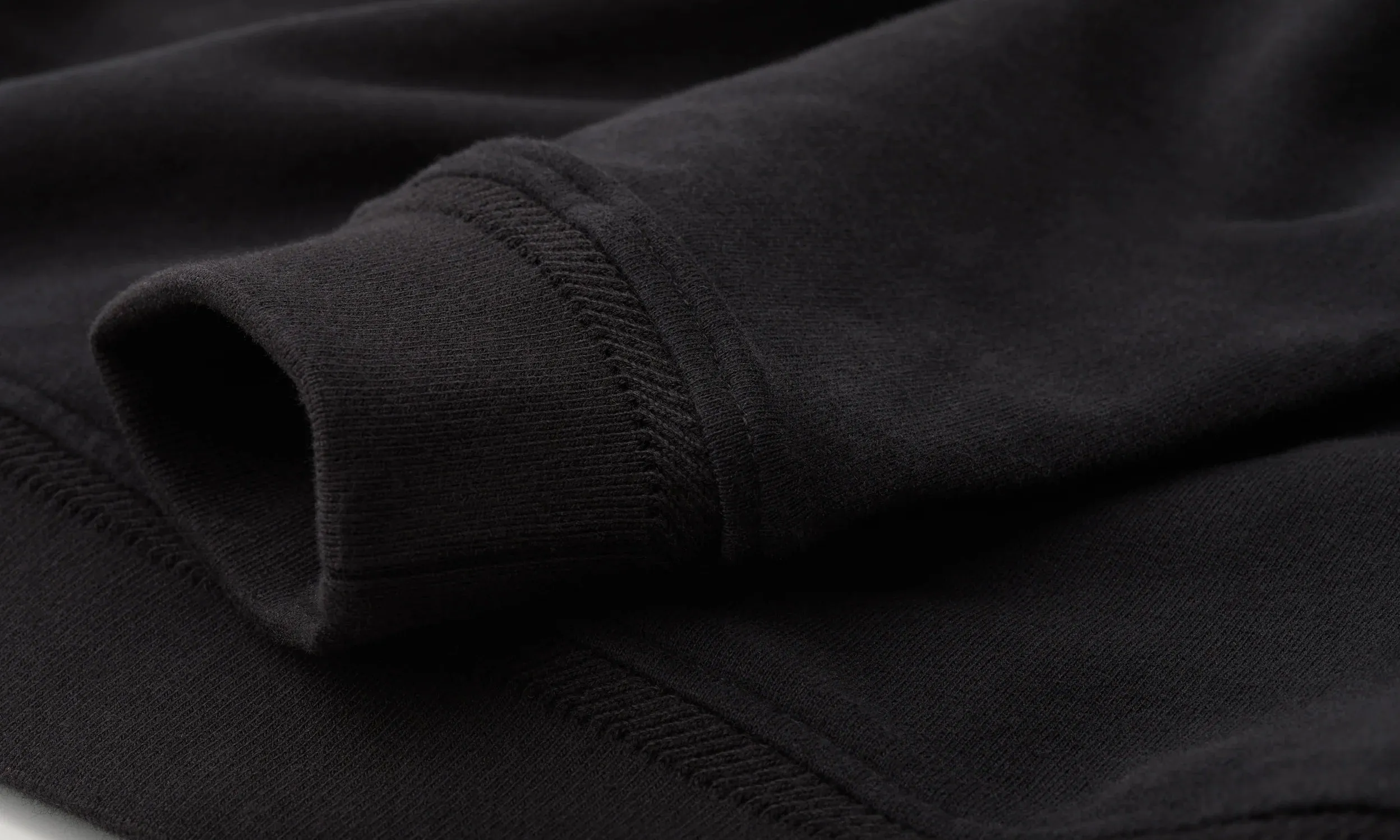 Quarter Zip Sweatshirt Black