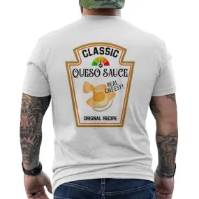 Queso Sauce Diy Halloween Costume Matching Group Cheese Men's T-shirt Back Print