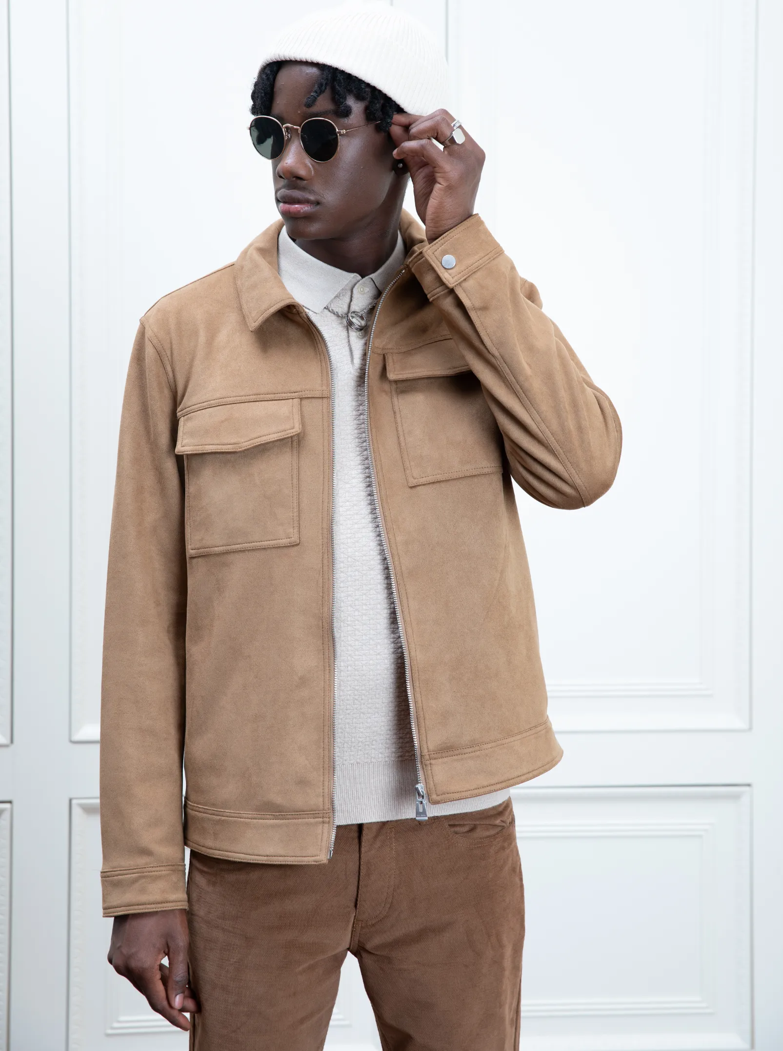 RONALD| Suede Overshirt Jacket || RONALD| Veste en suède