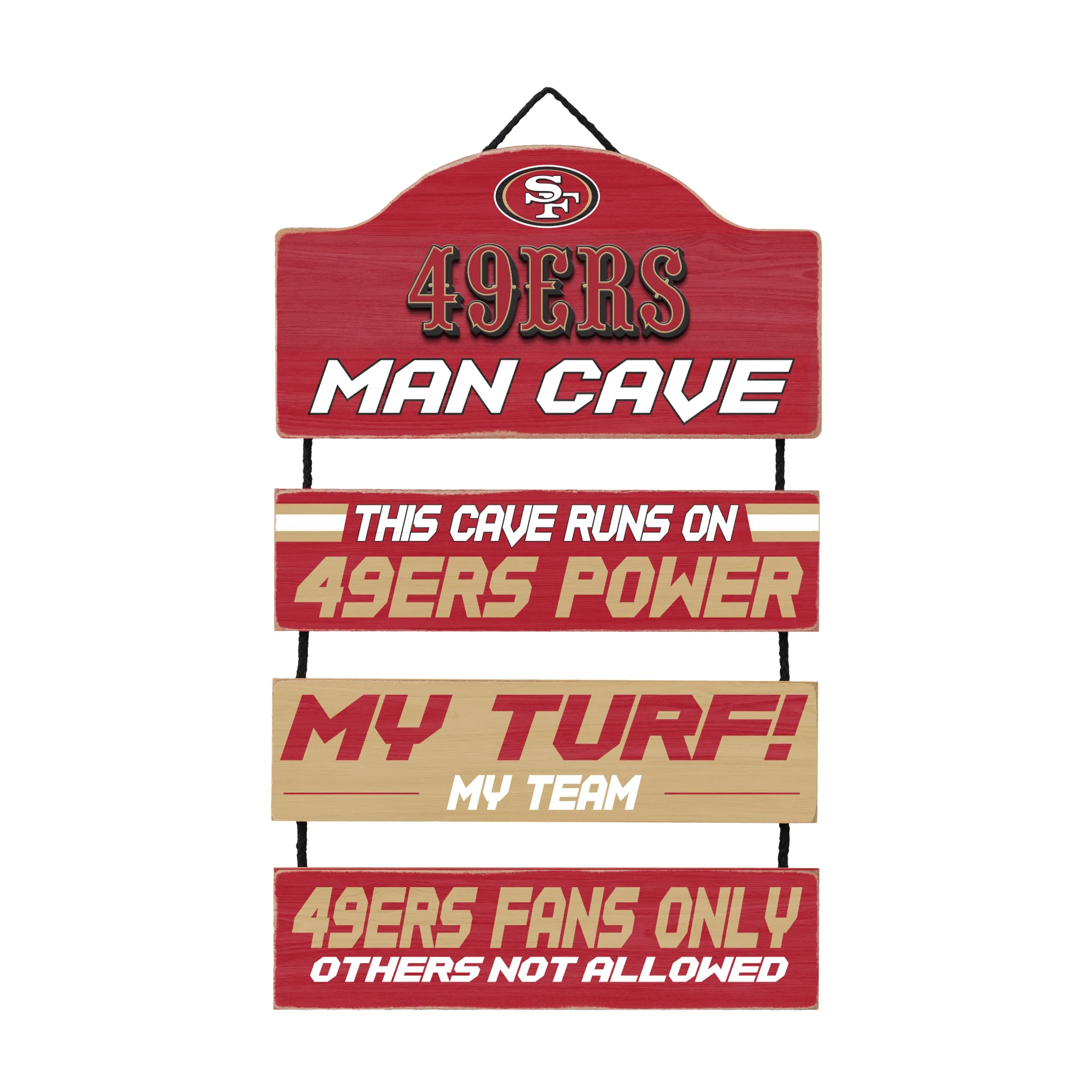 San Francisco 49ers Man Cave Dangle Sign