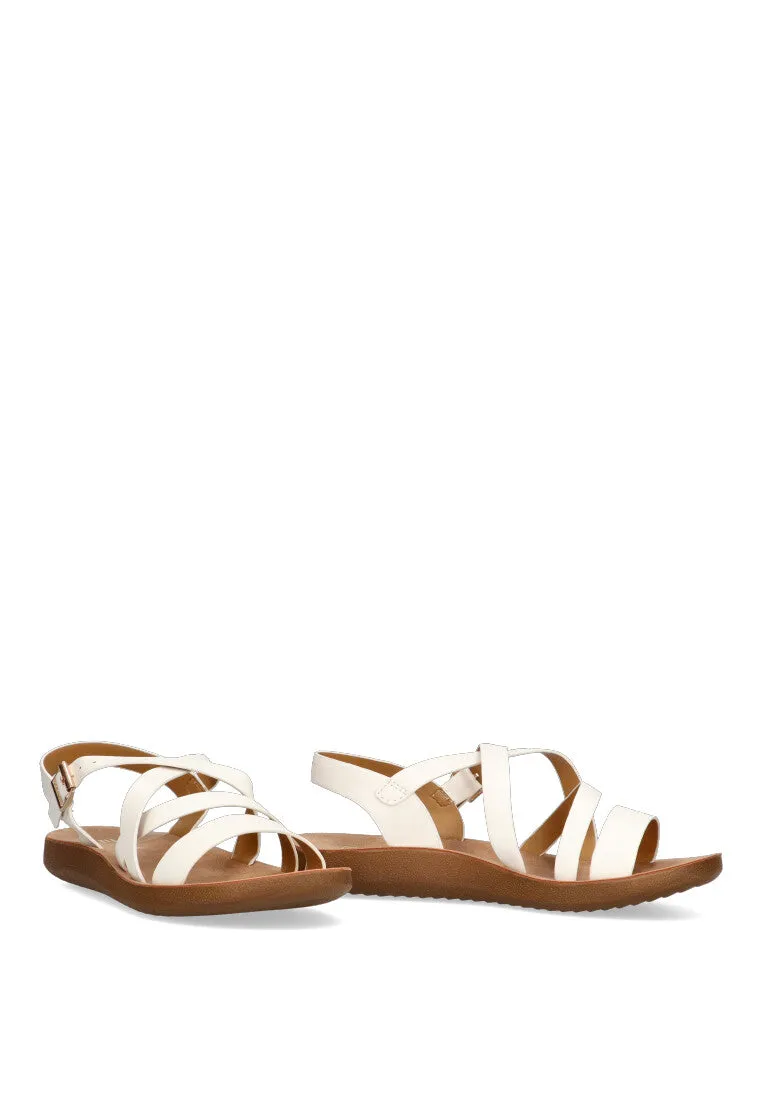 SANDALIAS ETIKA DERAWAN 10116 MUJER, BLANCO
