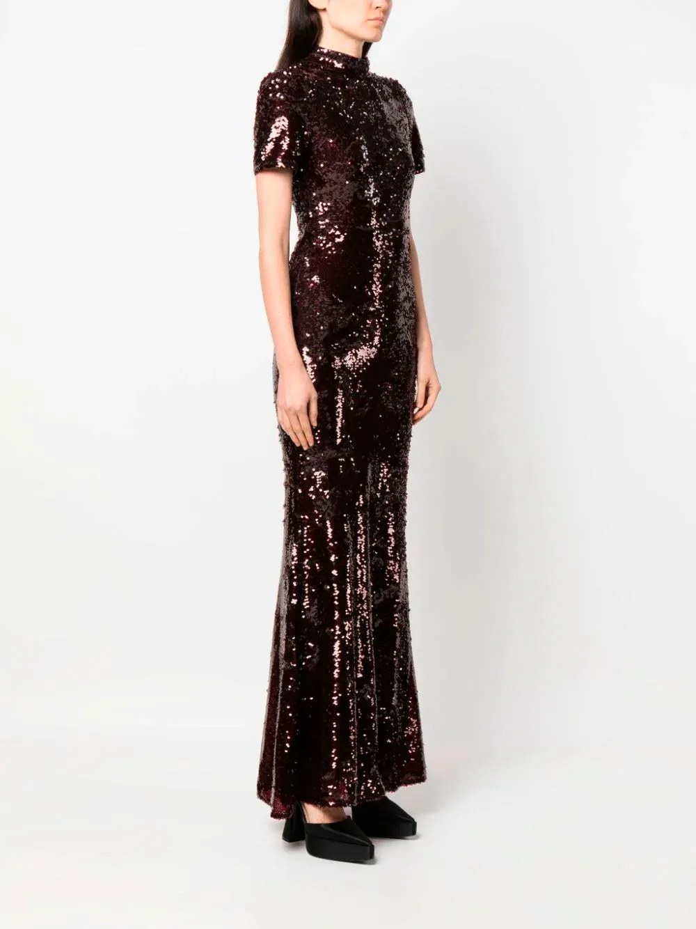 Sequin-embellished maxi dress