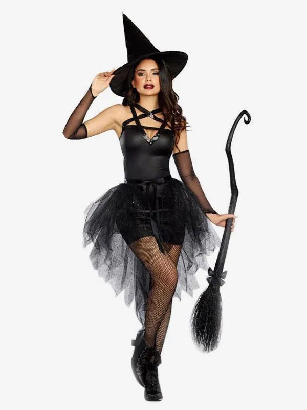 Sexy Witch Costume For Women Two Piece Set Mardi Gras Carnival Holidays Costumes