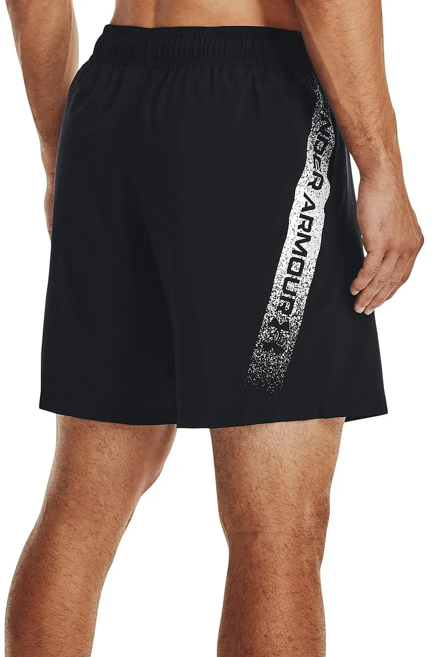 shorts Under Armour Woven Graphic - 001/Black/White - men´s